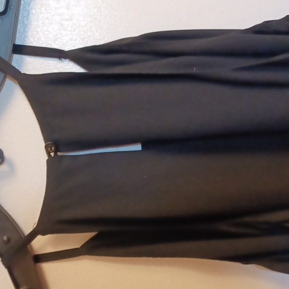 PINK ROSE, BLACK SCUBA HALTER DRESS, SIZE MEDIUM. NWOT. - Picture 3 of 5